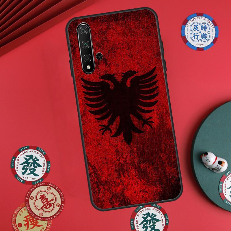 Albania Flag Eagle For Huawei Nova 11 Pro 9 10 SE Y60 Y70 Y90 Y61 Y91 Y72 Y73 12i 11i 8i P20 P30 P40 Lite Case