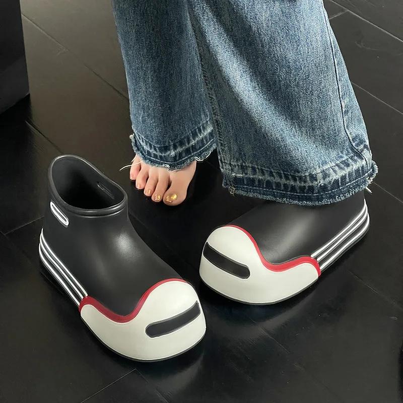 Резиновые сапоги женские 2024 новые модные кавайные водонепроницаемые резиновые туфли милые детские женские резиновые сапоги удобные садовые рабочие туфли женская обувь