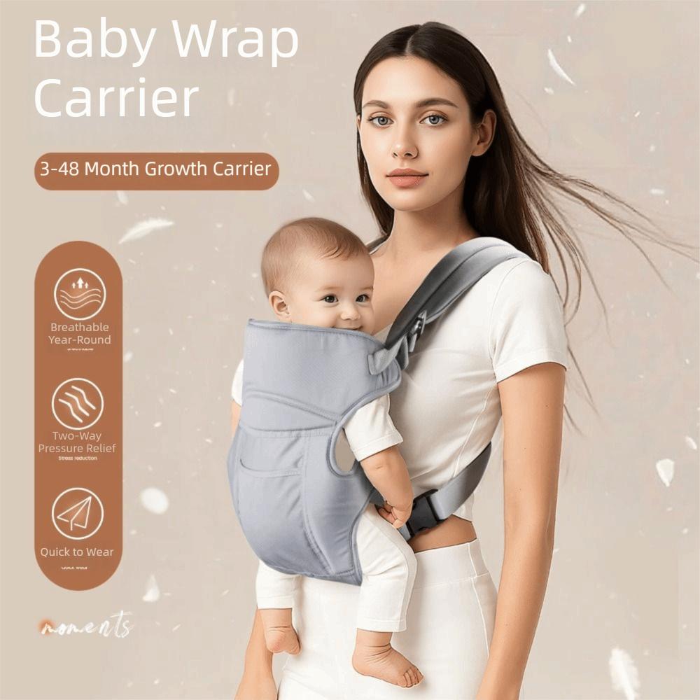 Multifunctional Use Baby Wrap Carrier Portable Type Baby Swaddle Strap Newborn Sling  3-48 Month