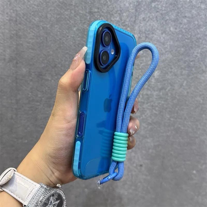 Роскошный Чехол для Телефона с Шейным Ремнем, Матовый, Для iPhone 17 Pro Max 11 12 13 14 15 16 Pro Max 16 Plus, Магнитный Бампер, Задние Чехлы, Обложка