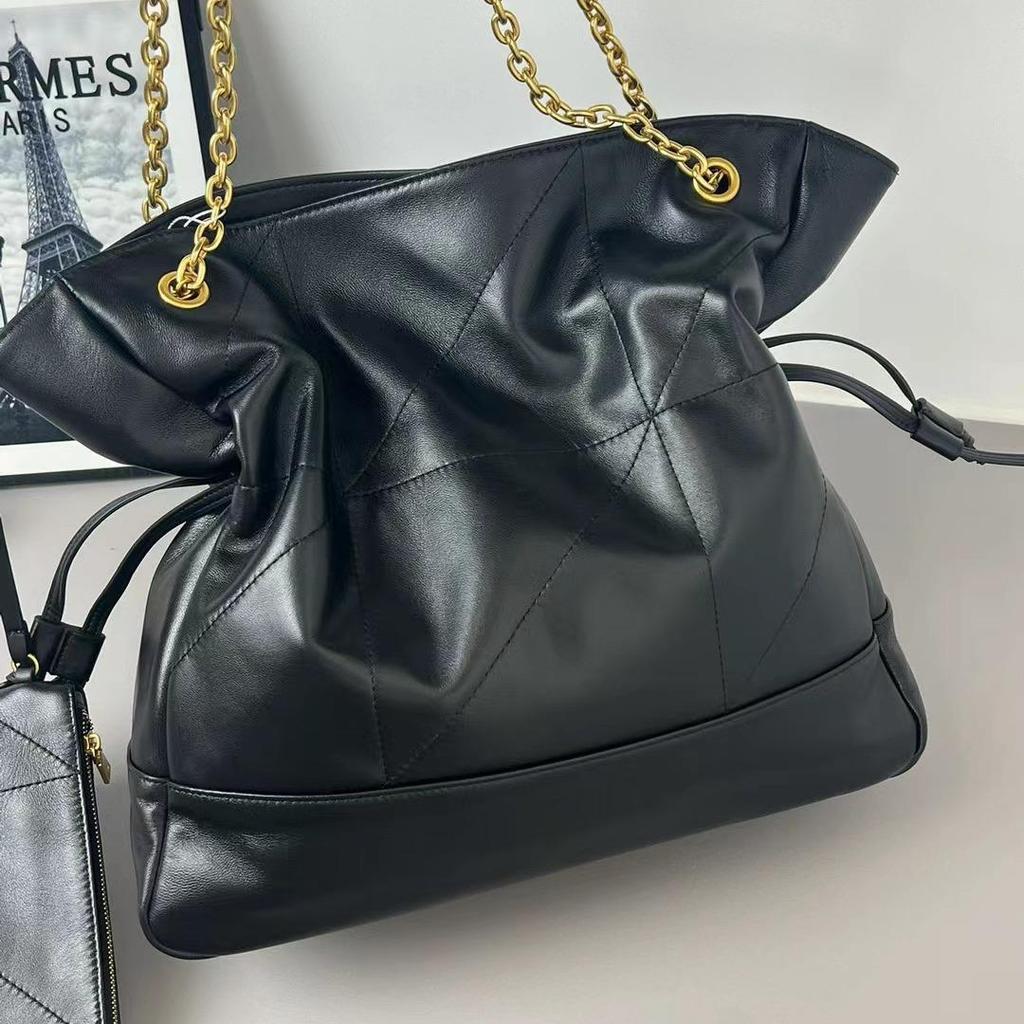 Сумка через плечо Luxe Cowhide Diamond Chain 2024 года — вместительная, стильная и элегантная женская сумка-тоут