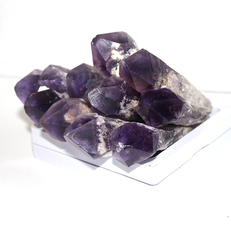 Quartz Amethyst Natural Crystal Wand Point Specimen Healing Home Decor Gift