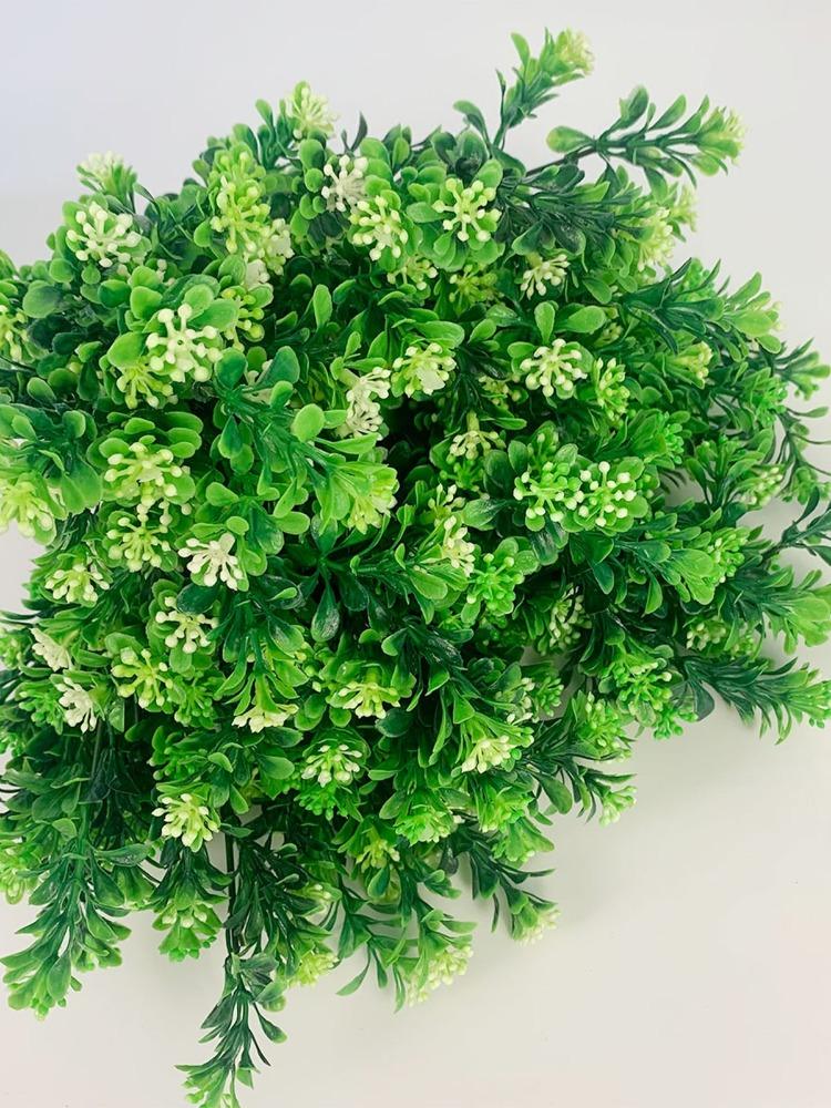 5 шт. искусственные цветы Миланская трава искусственные пластиковые растения анти-ультрафиолетовые невыцветающие садовые веранды окна наружное украшение