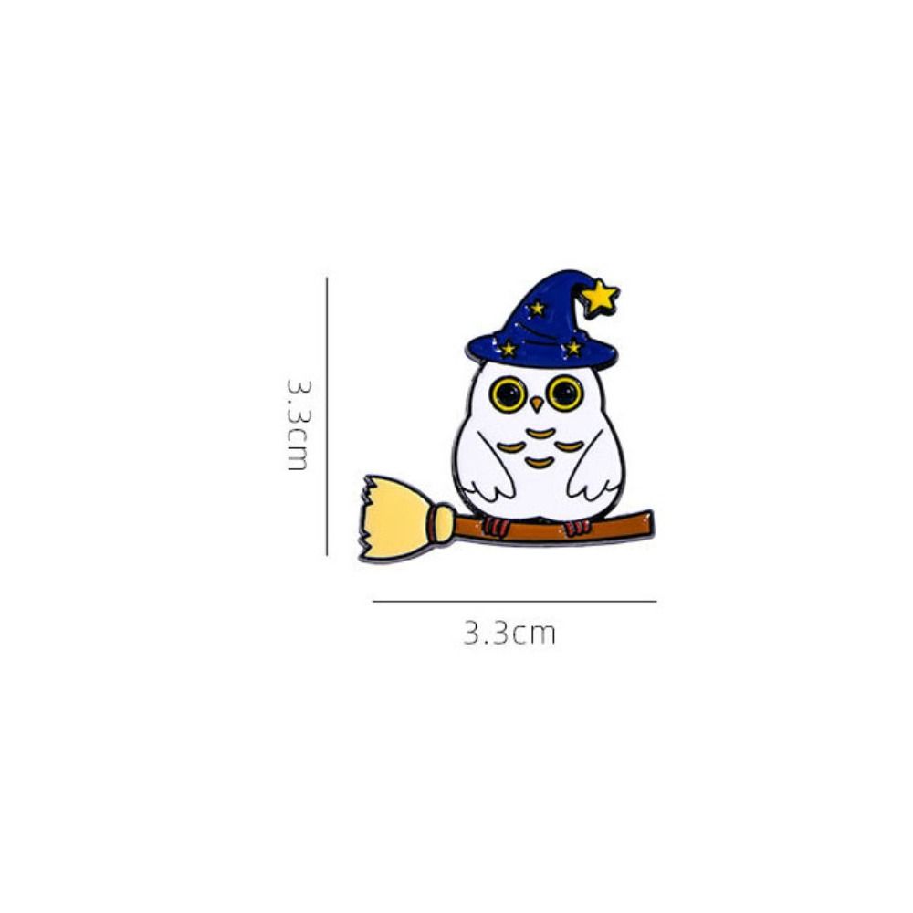 Zinc Zinc Zinc Alloy Halloween Funny Brooch Pumpkin Flying Broomstick Cat Brooch Skeleton Brooch Halloween