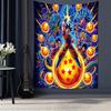 Anime Dragon Ball Z Tapestry Son Goku Gohan Shenron Wall Hanging Art Poster Aesthetic Gamer Room Living Bedroom Home Decor