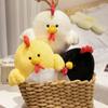 Lifelike  Cute Cock Plush Toy Stuffed Fluffy Animals Rooster Soft Doll Chick Pillow Birthday Gifts