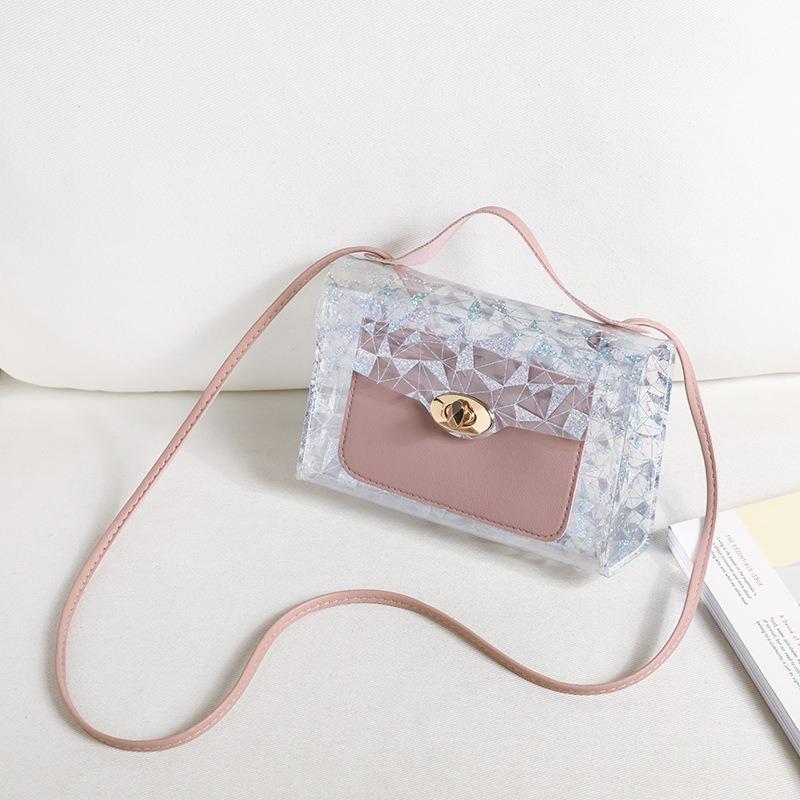 Сумка женская новая трендовая цепочка прозрачная модная женская сумка на плечо личность универсальная кроссбоди текстура