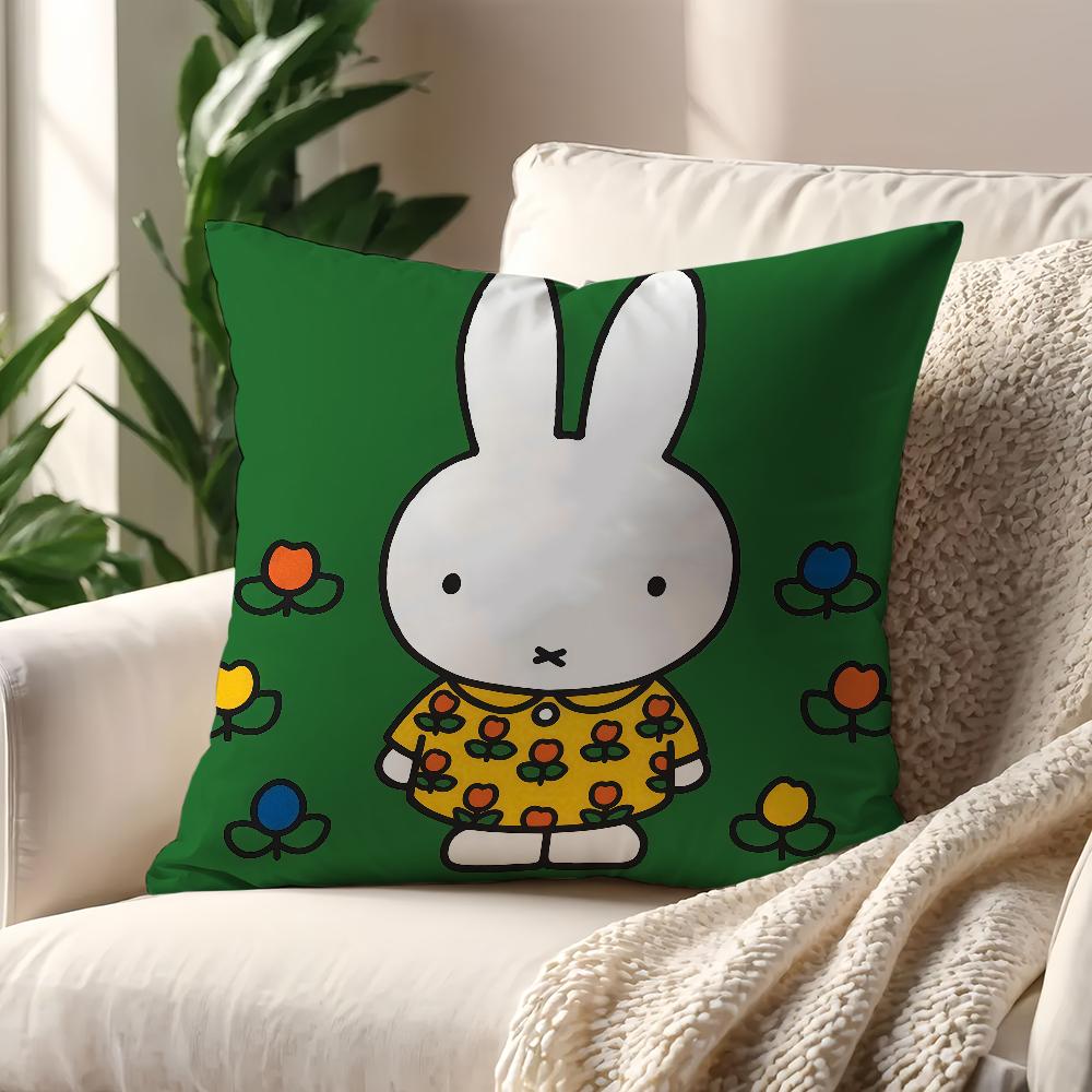 Cartoon Cute MMiffy Rabbit cushion cover For Pillow Printing Sofa Decoration Home Car Room Coffee Shop Office Nordic Simplicity