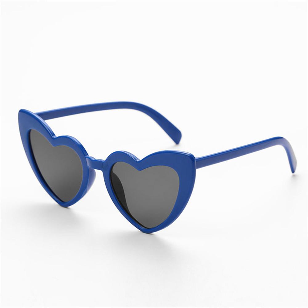Забавные универсальные солнцезащитные очки Love Heart Shaped Sunglasses Women Big Frame Fashion Cute Retro Vintage Sun Protection Glasses