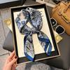 Шарф из шелка Чжан Жуонань женский весенне-летний новый модный ретро-аксессуар шарф на шею высококачественный маленький квадратный шарф