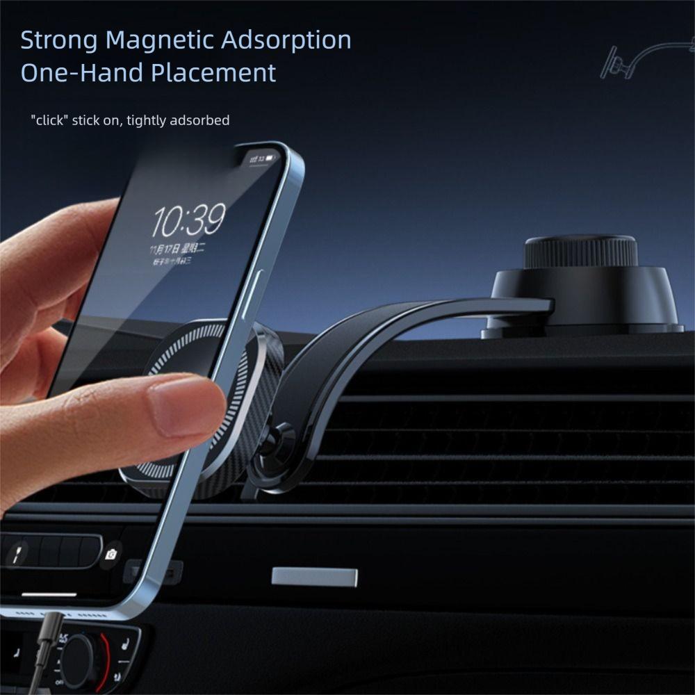 Магнитный держатель для телефона на присоске, вакуумный двусторонний адсорбционный кронштейн, новое автомобильное крепление для навигации