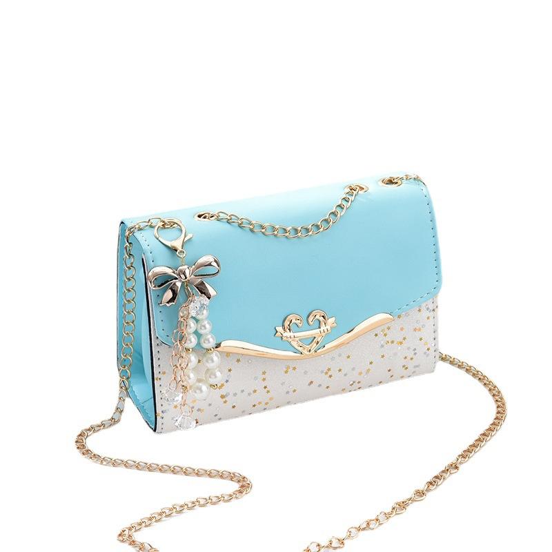 Bag Women's New Chain Messenger Bag Sequined Fashion Shoulder Bag Korean Version Taizhou Women's Bag Tide