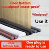 Length Adjustable Door Sealing Strip Anti-Insect Under Door Draft Noise Blocker