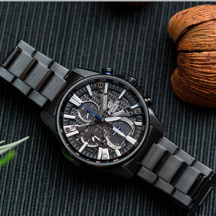 Casio Мужские часы EDIFICE Черные EQB-1200DC-1A EQB-1200DC-1A