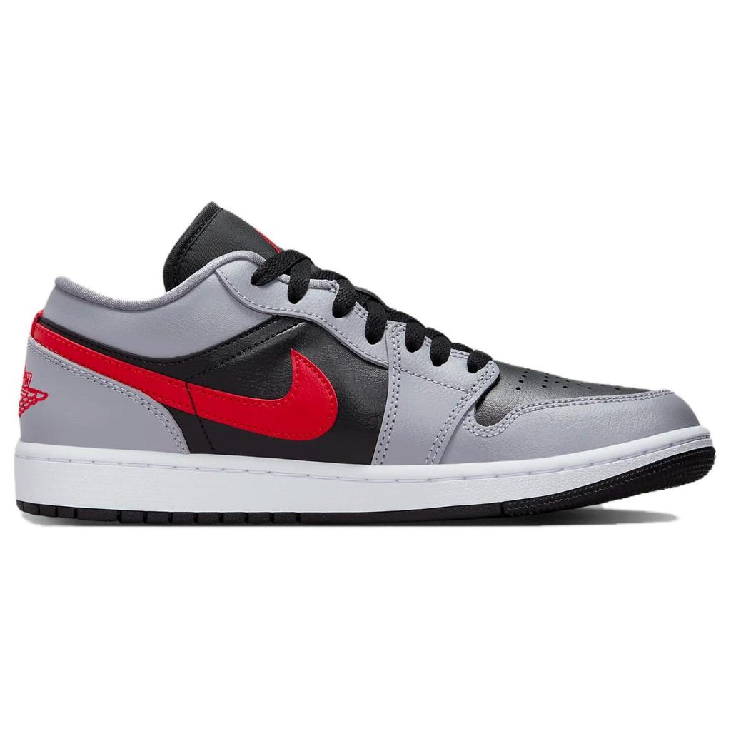Air Jordan 1 Low Cement Fire Red женские кроссовки Серо-цементно-серый черный FZ4183-002