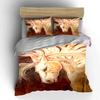 Golden horse with feathers. Bedding sets Duvet cover sets Duvet covers Pillowcases(1 * Duvet Cover 2 * Pillowcases, without duvet insert)