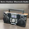 RX-65SD New Portable Retro AM/FM/SW 3-band Radios Receiver Wireless Stereo Bluetooth Speakers Outdoor Solar Charging U Disk Card Radio