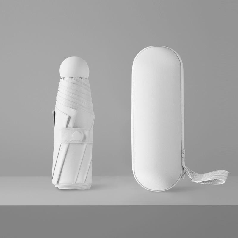 «Компактный сверхлегкий 5-створчатый мини-капсульный зонт с защитой от УФ-излучения»