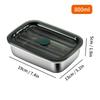 304 Stainless Steel Vacuum Fresh-keeping Box Heatable Bento Lunch Box Refrigerator Sealed Food Container With Lid