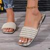 Fashion Spring Summer Women Slippers Flat Bottom Lightweight Pearl Solid Open Toe Comfortable Casual Most Loved Womens Slippers