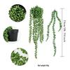 Realistic Eucalyptus Vine Mandala Hanging Potted Plant, Green Trailing Vine Home Decoration, Single Stem