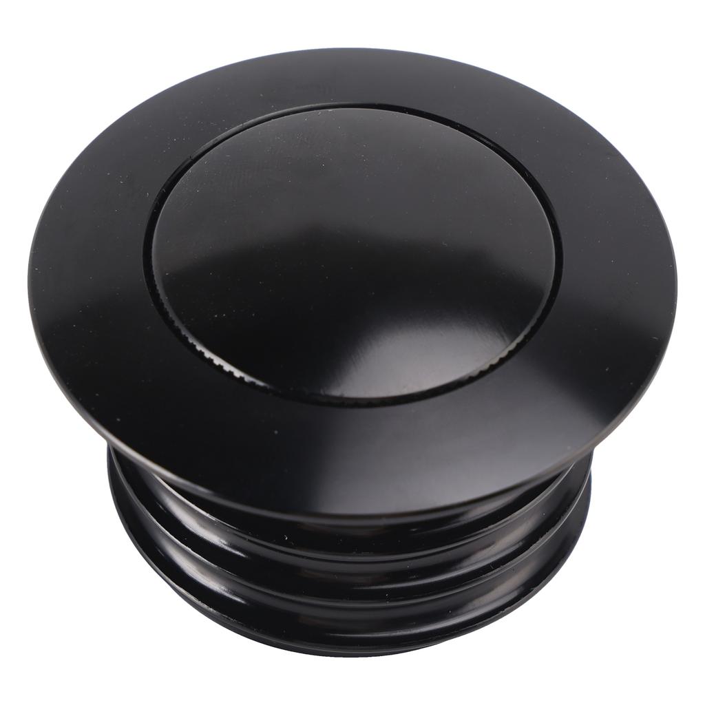 Black Pop-Up Gas Cap Set Vented For Softail Dyna Road King FXR 1982-2010