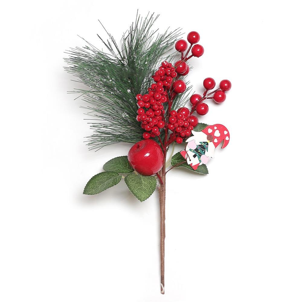 Multicolor Christmas Pine Branches DIY Accessories Simulation Red Berries Wedding Ornament