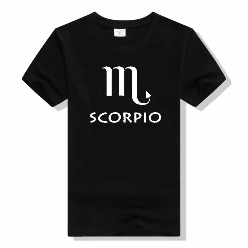 SCORPIO Print T-shirts Short-Sleeved Hip-Hop T-shirt Streetwear T Shirts Male Comfortable Tees Short Sleeves cotton T-shirts