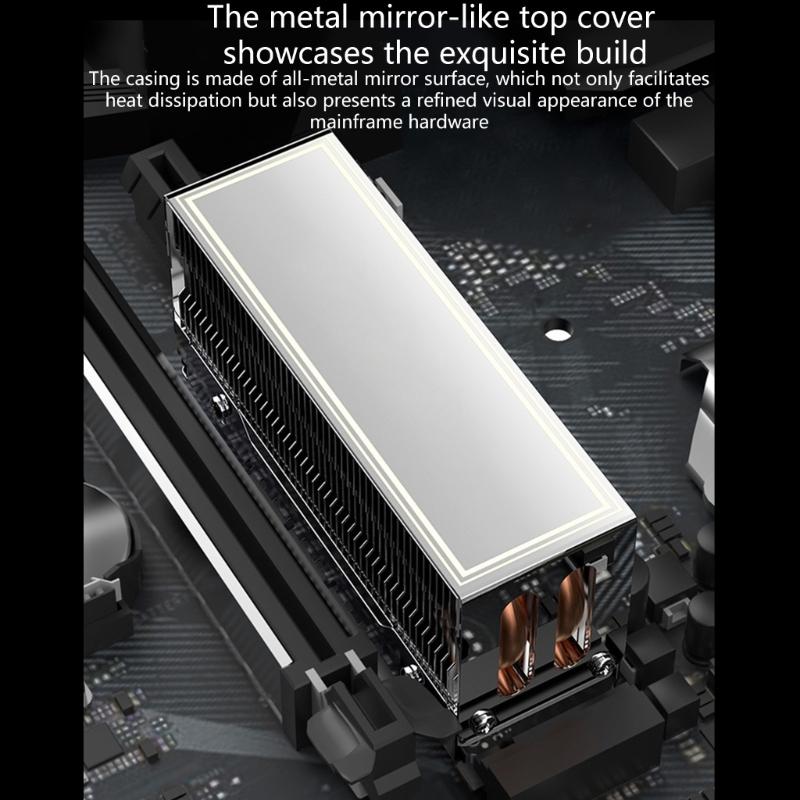 Универсальные охладители для M.2 SSD с двойной тепловой трубкой для различных моделей 2280 для легкой установки на различные компьютерные системы