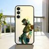P-Психоделический F-FLCL Чехол для телефона для Samsung A73, A21s, A22, A31, A32, A52, A53, A71, A80, Мягкий черный корпус