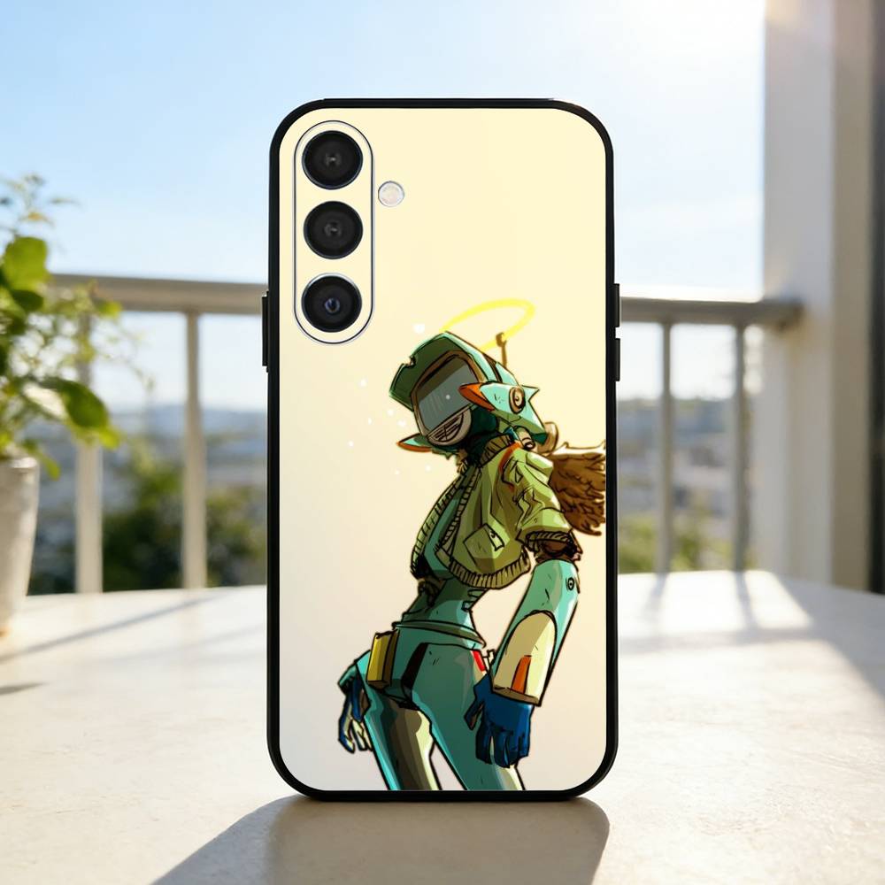 P-Психоделический F-FLCL Чехол для телефона для Samsung A73, A21s, A22, A31, A32, A52, A53, A71, A80, Мягкий черный корпус