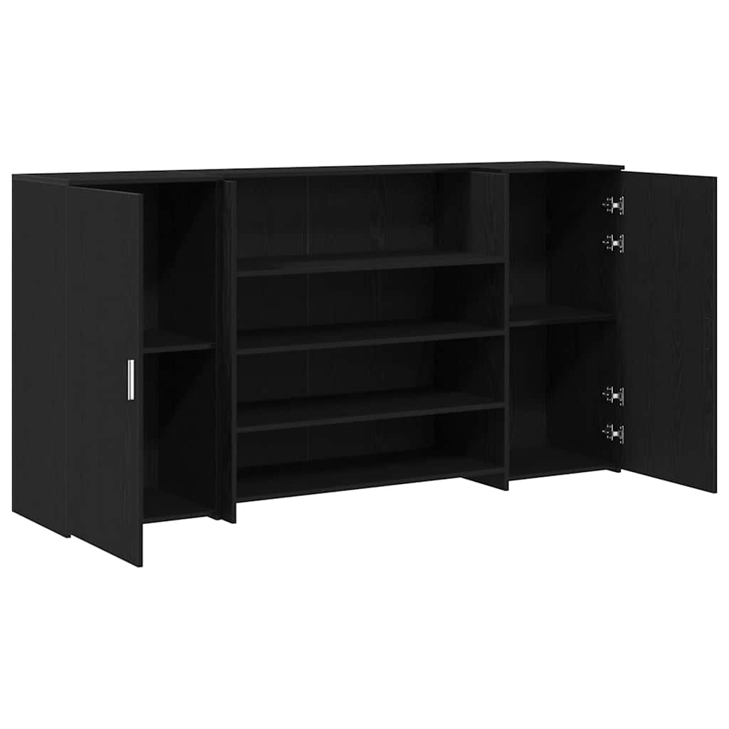 Reception Desk Black Oak 200 x 50 x 103.5 cm Particleboard
