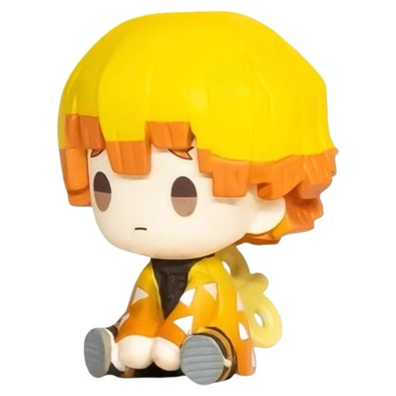 Genuine Action Figure Kimetsu No Yaiba Akaza Kochou Shinobu Genuine Action Figure Small Round Eyes Gacha Figure Model Toys