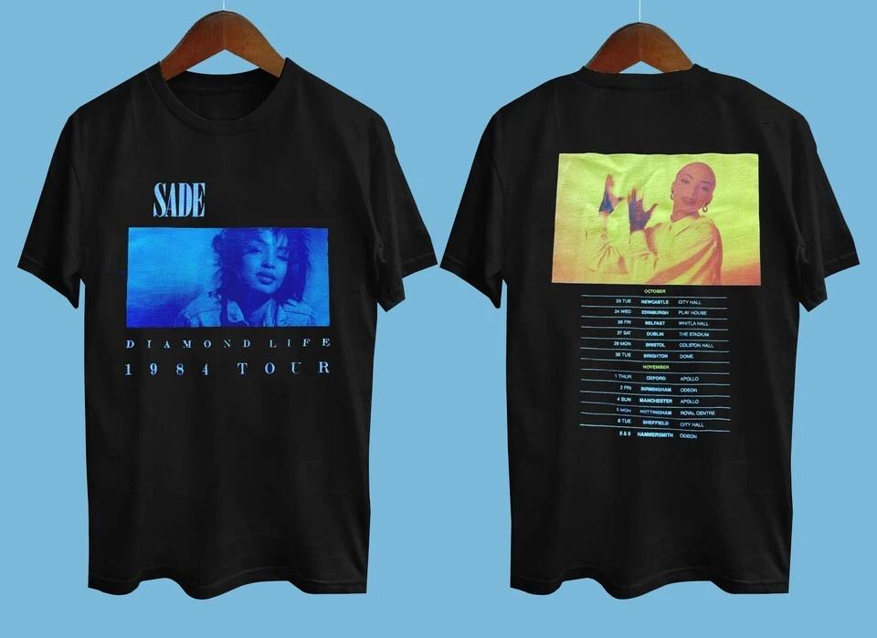 1984 SADE ADU DIAMOND LIFE TOUR Black All Size S M L 234XL Shirt AH1229