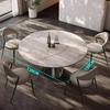 Runder Marmor-Esstisch Nordic Beauty Bequemer Wohnzimmer-Esstisch Minimalistisches Design  Jantar Küchenmöbel