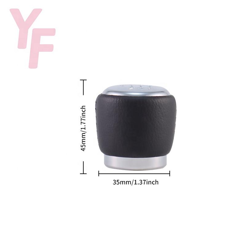 Gear Shift Knob Lever Change Gearbox Shifter Leather For Manual Selector Handle 6 Speed Car Accessories