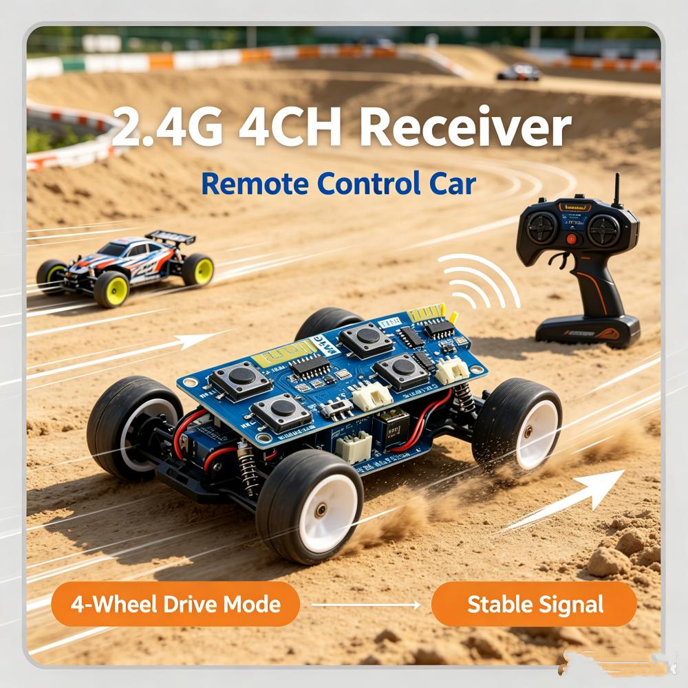 1.1 Ghz 1-channel Toy Car Remote Control Receiver Kit 11-81meter Wireless Remote Control Direction Diy Module For Cars Boats