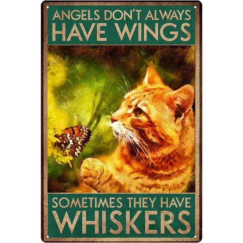 Смешной декор для кошек Металлические жестяные таблички Я делаю что хочу Милые кошки Постеры Настенное искусство Знак для эстетики Ванная комната Сад Домашнее украшение