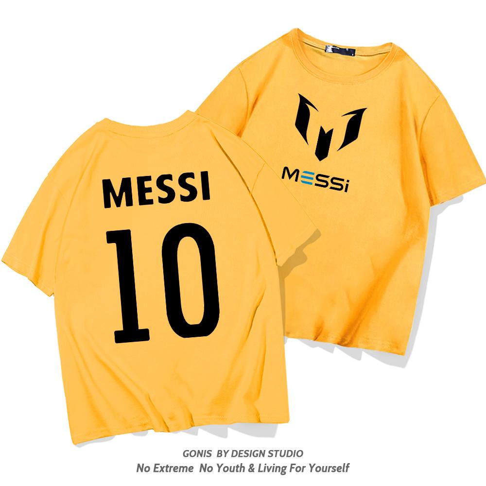 No. 10 short-sleeved T-shirt men's and women's summer tide brand youth football loose cotton half-sleeved parent-child clothing