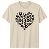 Dogs Paw Heart Flower Pet Animal Lover Adult Unisexs Unisexs Graphic TShirt