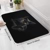 1 шт. анти-усталостные кухонные коврики, черный кошачий принт, водонепроницаемый нескользящий толстый мягкий кухонный коврик, прочный, удобный стоячий коврик для кухни