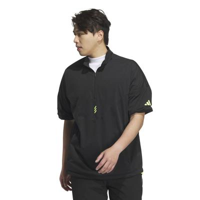 Ветровка Adidas Golf Code Chaos с молнией до середины и коротким рукавом