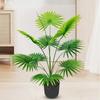 Большое искусственное веерообразное растение с 9-18 листьями, пальмовое искусственное растение, рождественский декор
