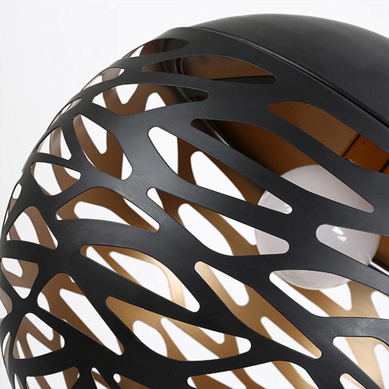 Подвесные светильники из железа, белые, черные, круглые, шарообразные, полые, подвесные, для дома, столовой, гостиной, лестницы, кухонного острова, декора, освещения.