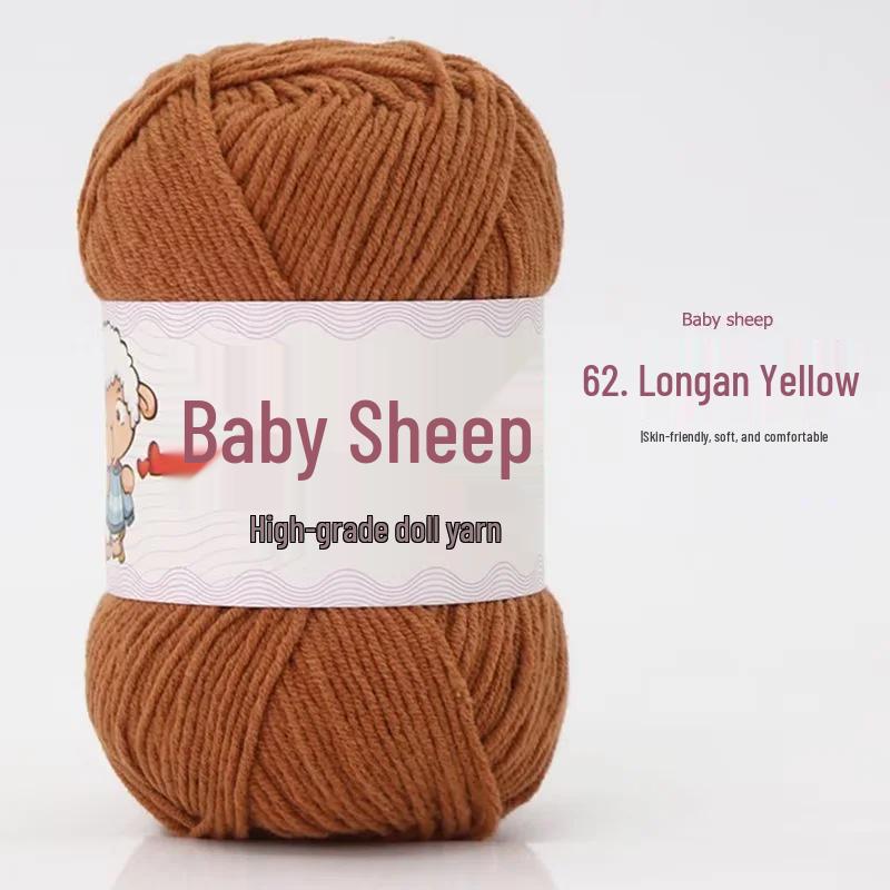 Пряжа из 4 нитей combed milk cotton (хлопок с молочным протеином) в мотке, для вязания спицами и крючком своими руками: Идеально для детских свитеров и шарфов