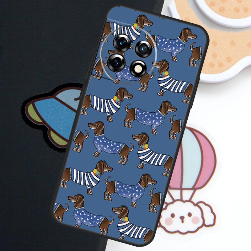 Dogs Dachshund Cute Case For OnePlus Nord N20 N30 CE 5 3 4 Lite OnePlus 15 13 12 11 10 Pro 10T 13T 13R 15R Cover
