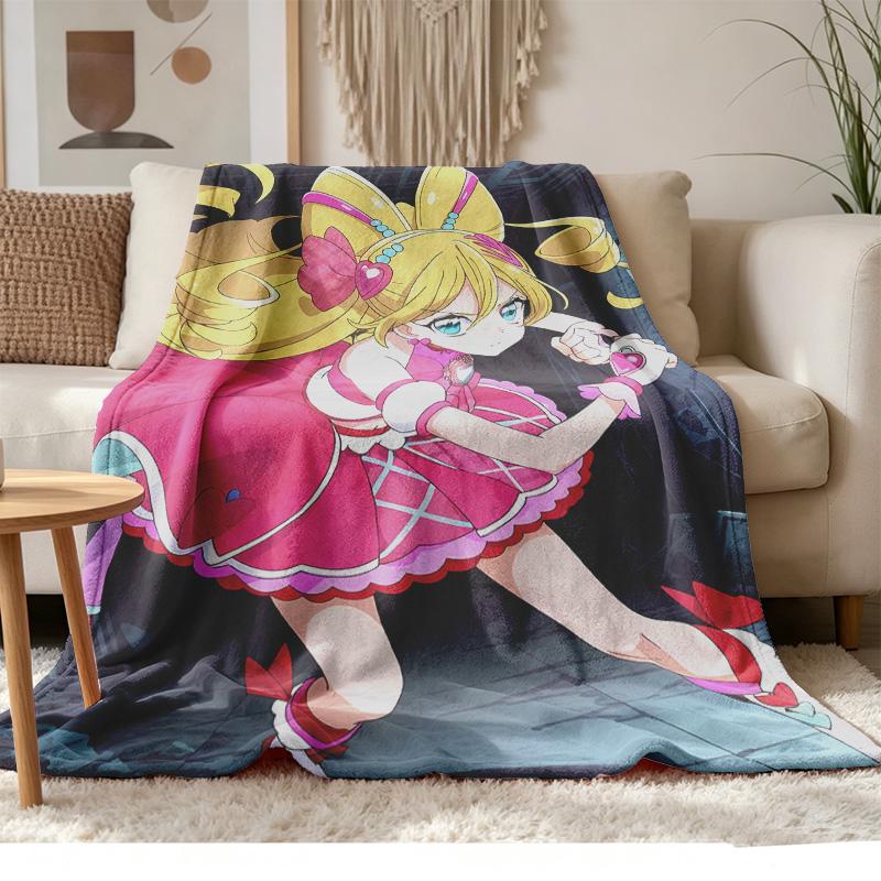 idol precure Soft and comfortable flannel Suitable for sofas living rooms outdoor camping travel and also makes a great anniversary gif