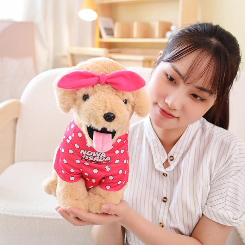 Милая кукла-щенок в одежде, плюшевая игрушка, кукла-лабрадор, детская подушка для сна, тряпичная кукла
