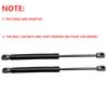 Set of 2 Front Hood Bonnet Gas Shocks Lift Support for 2010 2011 2012 2013 2014 2015 PEUGEOT RCZ Coupe Extended Length:288mm
