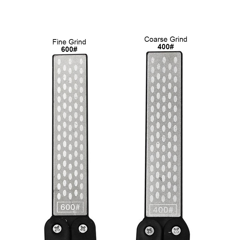 Алмазная точилка для ножей 400/600 грит Двусторонняя точилка для ножей, топоров, сверл, карманных складных ножей, садовых инструментов